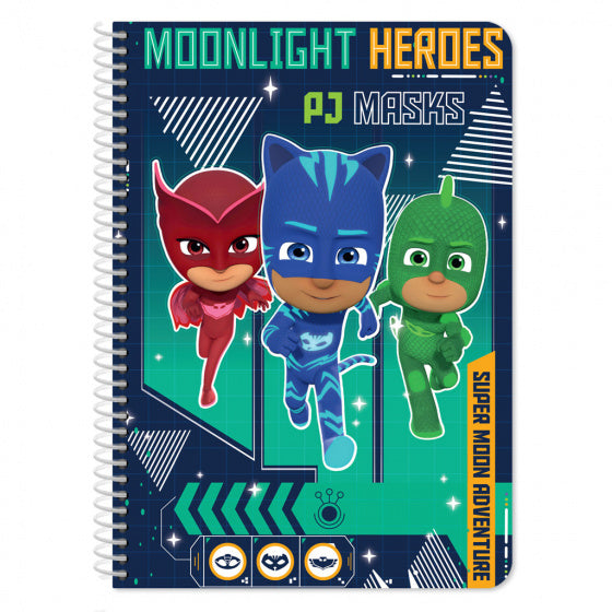 notitieboek PJ Masks jongens B5 blauw 64 pagina's