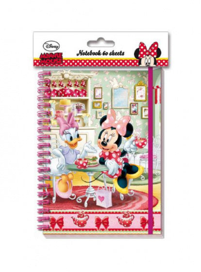 notitieboekje Minnie Mouse junior A5 papier rood