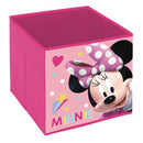 opbergbox Minnie Mouse kubus 30 liter textiel roze