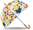 paraplu Minions junior 45 cm polyester transparant