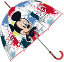 paraplu Mickey Mouse junior 48 cm EVA rood