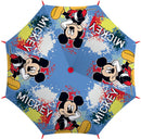 paraplu Mickey Mouse junior 48 cm polyester blauw
