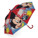 paraplu Mickey Mouse junior 48 cm polyester rood
