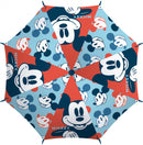 paraplu Mickey Mouse 52 cm polyester rood/lichtblauw