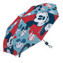 paraplu Mickey Mouse 52 cm polyester rood/lichtblauw