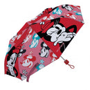 paraplu Minnie Mouse junior 52 cm polyester rood