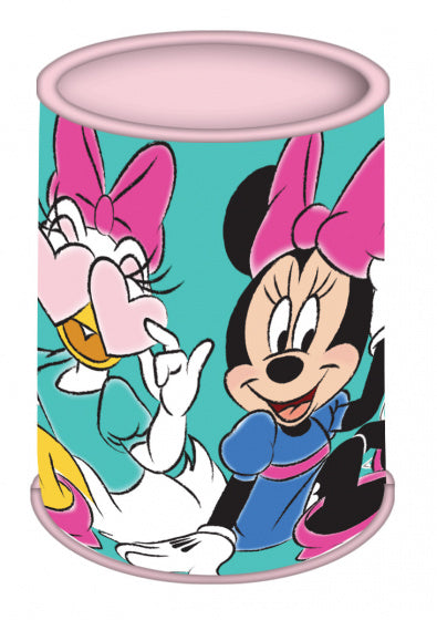 pennenbak Minnie Mouse 10 x 10,5 cm tin roze/groen