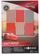 Pixar Cars knutselpapier Craft junior 24 vellen