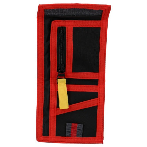 portemonnee Cars junior 10 x 10 cm polyester zwart/rood