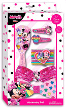 haarborstel en speldjes Minnie Mouse roze 16-delig