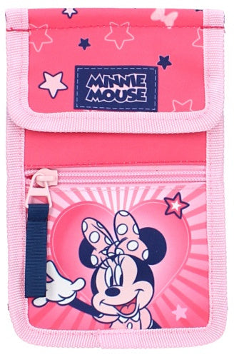 portemonnee Minnie Mouse Choose To Shine 18 cm roze