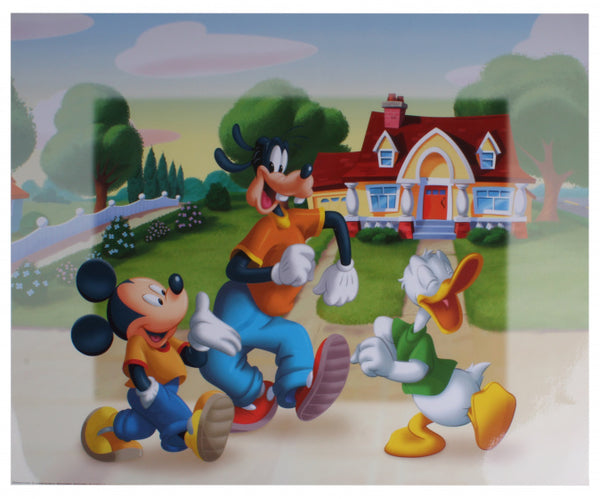 poster Mickey wandelen junior 50x40 cm papier