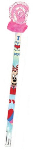 potlood Minnie Mouse junior hout fuchsia/glitter