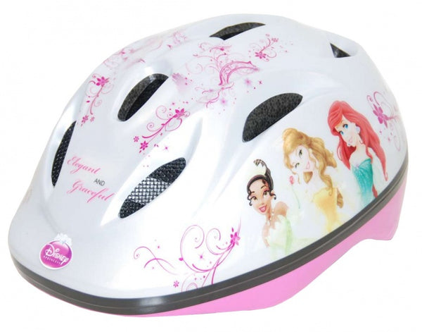 Princess fietshelm meisjes wit maat 51/55 cm