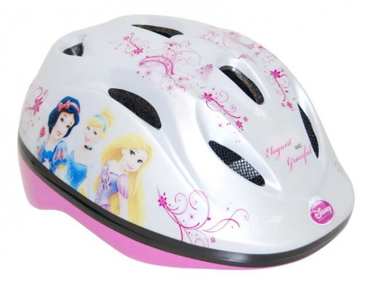 Princess fietshelm meisjes wit maat 51/55 cm