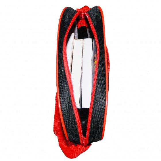 schoudertas Cars 24 x 20 x 4 cm rood/zwart