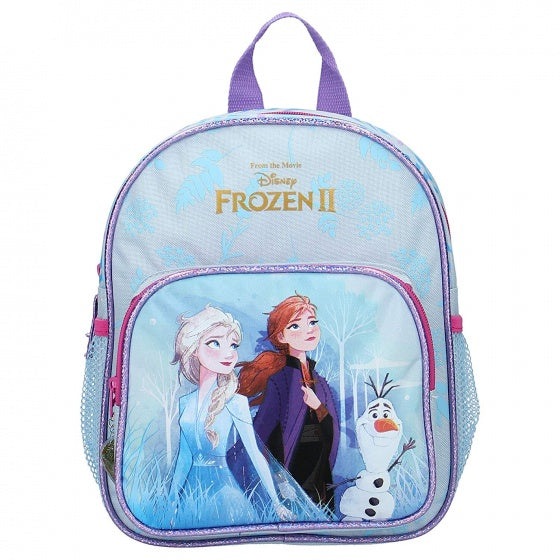 rugzak Frozen II Find the Way 28 x 22 cm blauw