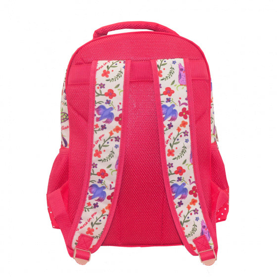 rugzak Rapunzel meisjes 43 x 32 cm polyester roze