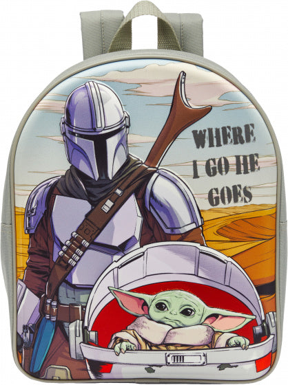 rugzak Star Wars Mandalorian 3D 6 liter PVC grijs