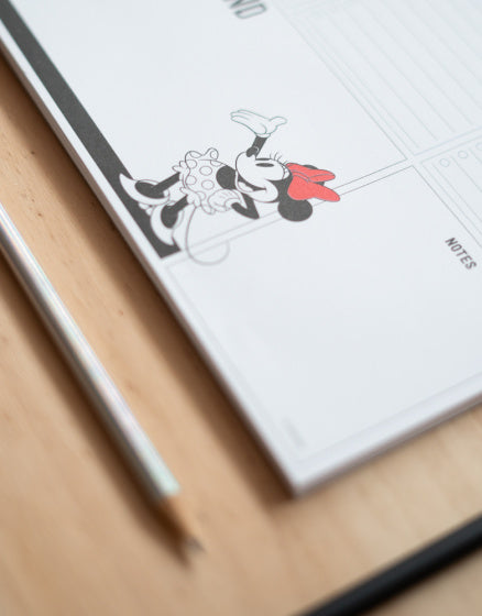 scheurkalender Minnie Mouse A4 zwart/wit 54 pagina's