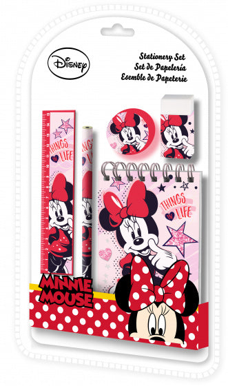 schoolspullen Minnie Mouse meisjes roze 5-delig