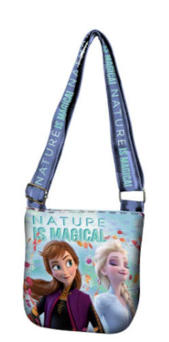 schoudertas Frozen 1,8 liter polyester blauw/paars