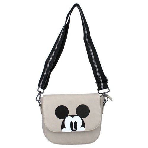 schoudertas Mickey Mouse 2 liter polyurethaan grijs