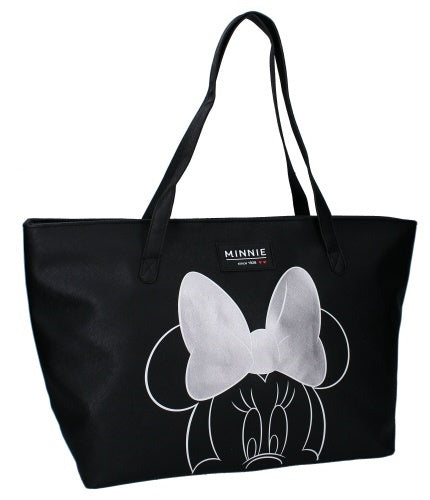 shopper Minnie Mouse 31,5 x 56 cm polyurethaan zwart