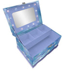 sieradenkistje Frozen meisjes 20 x 14 x 12 cm blauw