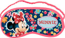 slaapmasker Minnie Mouse 18 x 8,5 cm blauw/roze