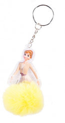 sleutelhanger Frozen 2 Iduna pompom geel