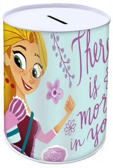 spaarpot Rapunzel meisjes 10 x 15 cm staal
