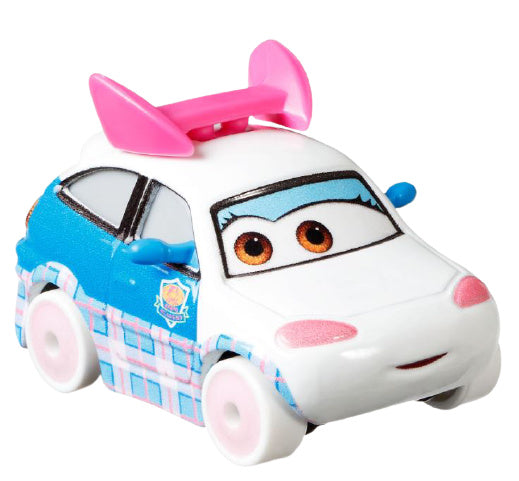 speelgoedauto Suki junior staal 9,8 cm wit/blauw/roze