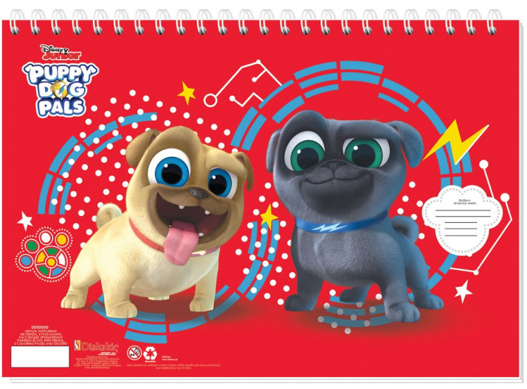 tekenboek Puppy Dog Pals 33 cm papier rood