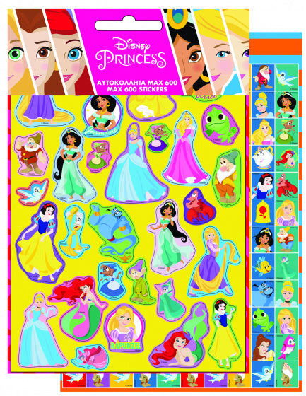 stickers Princess meisjes 23 x 14 cm vinyl 600 stuks