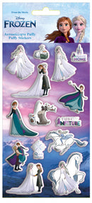 stickers Puffy Frozen junior 10 x 22 cm vinyl 14 stuks