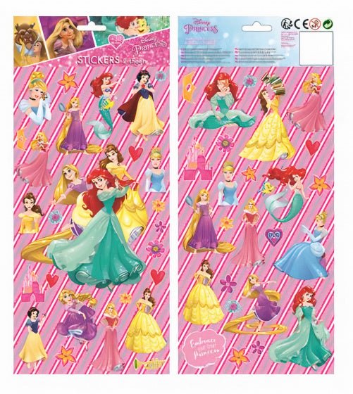 stickervel Princess junior 35,5 cm papier roze 2-delig