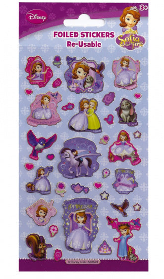 stickers Sofia The First 19,5 cm folie paars 40 stuks