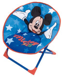 stoel Mickey Mouse junior 50 cm polyester blauw/rood