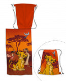 strandlaken Lion King junior 70 x 140 cm katoen oranje