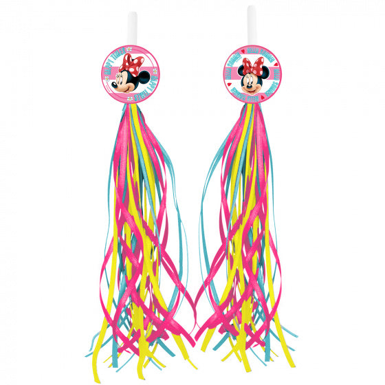stuurslingers Minnie Mouse 21 cm roze/geel