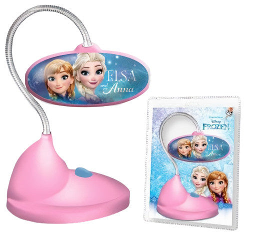 tafellamp Frozen led meisjes 18 x 12,5 cm roze