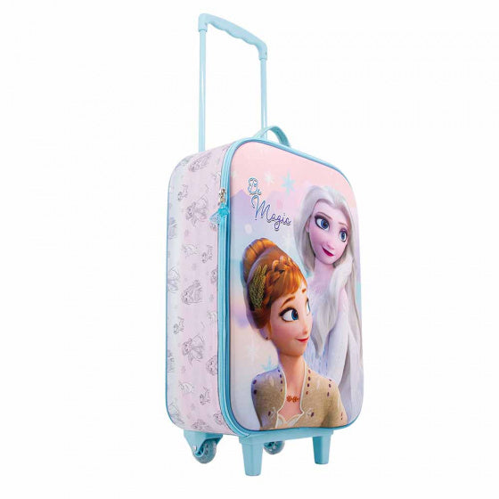 trolley Frozen junior 30 liter polyester lichtblauw