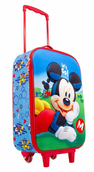 trolley Mickey Mouse junior 26 liter polyester rood