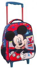 trolley rugzak Mickey Mouse jongens 31 x 27 cm rood