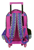 trolley rugzak Minnie Mouse 24 liter softcase zwart/wit