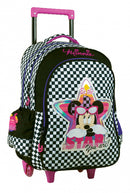 trolley rugzak Minnie Mouse 24 liter softcase zwart/wit