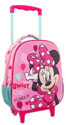 trolley rugzak Minnie Mouse 3D 31 x 27 cm roze/blauw