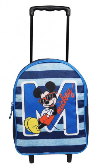 trolleyrugzak Mickey Mouse 8 liter 32 cm polyester blauw