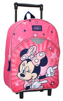 trolley rugzak Minnie Mouse 9,1 liter softcase roze